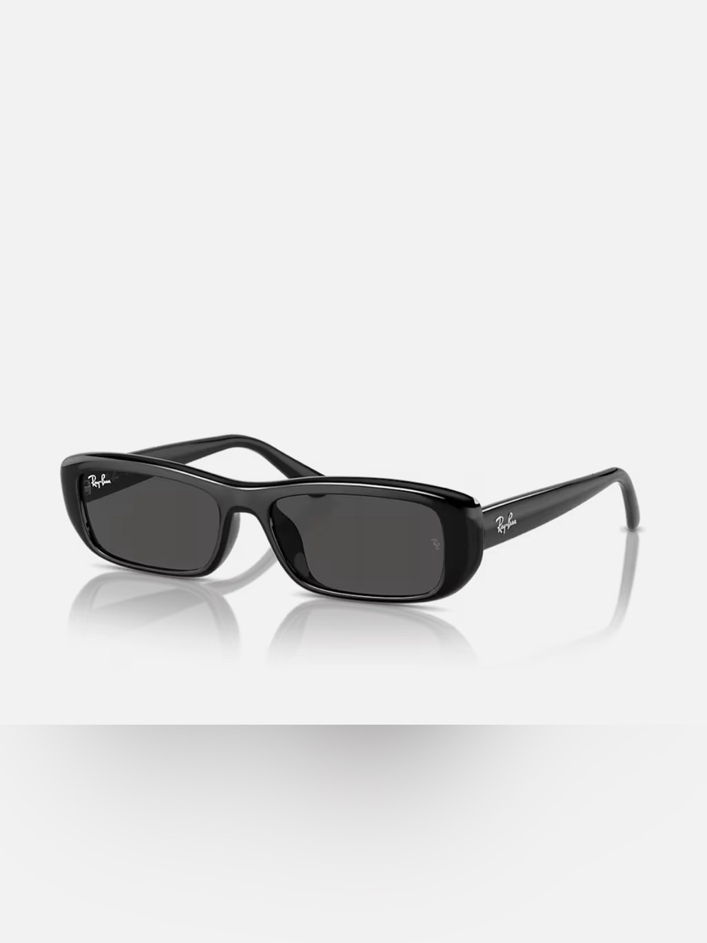 Ray-Ban Black “pillow”Rectangular Sunglasses with Black Case
